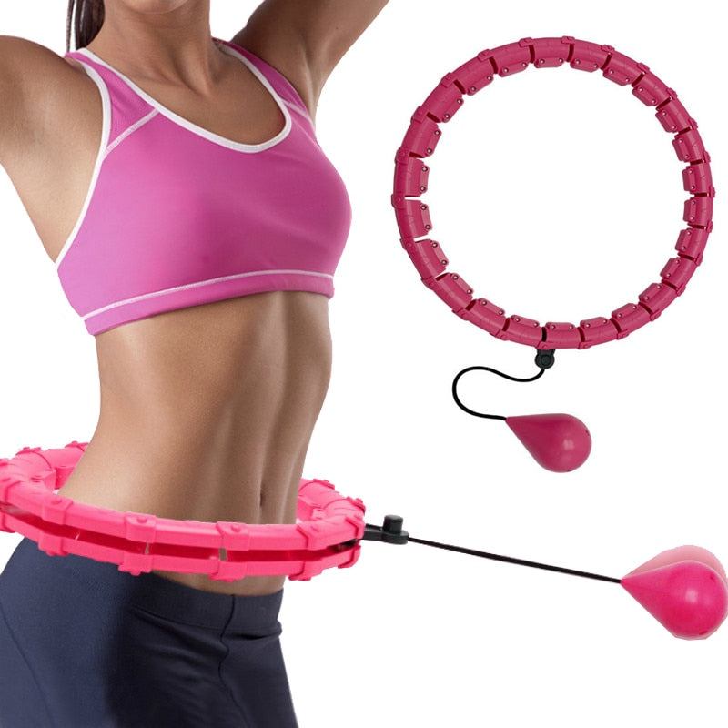 Adjustable Weighted Sport Hoop For Abdominal Waist Exercise