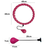 Adjustable Weighted Sport Hoop For Abdominal Waist Exercise