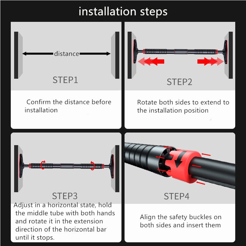 Large Door Horizontal Pull Up Bar